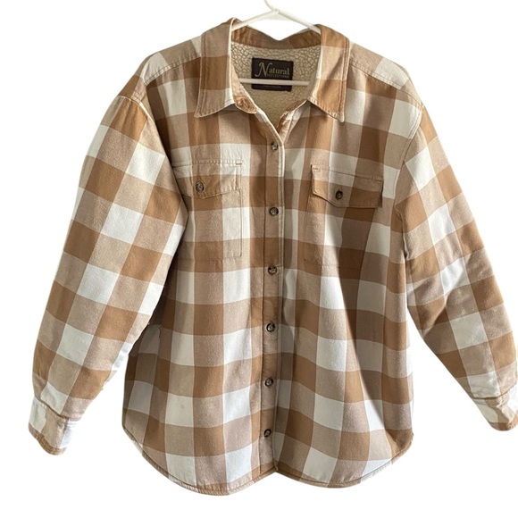 Bass Pro Natural Reflections Lined Flannel Plaid Jacket L - Picture 3 of 9